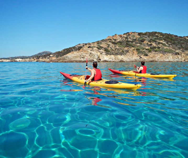 Kayak in Sardegna, tre itinerari da nord a sud