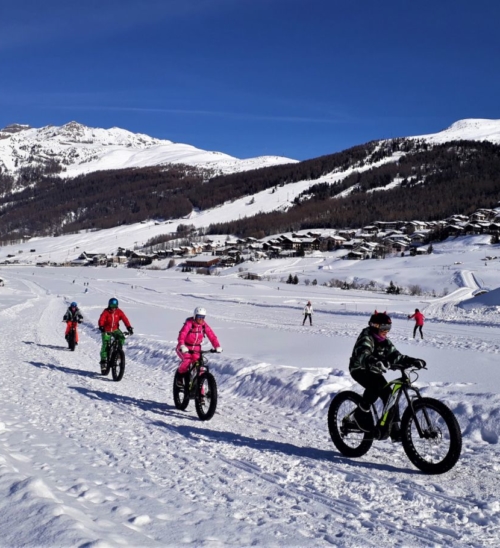 In fat bike a Livigno: grasse pedalate sulla neve