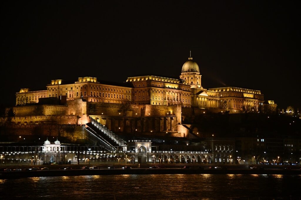 Castello di Buda visto dalla crociera sul Danubio